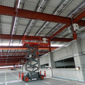 Coating the Structural Steel Supports of Parking Facility