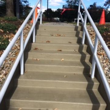 Stairs after repair & coating