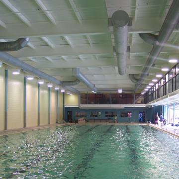 Completed within a tight time line, the pool is refilled and open for business.