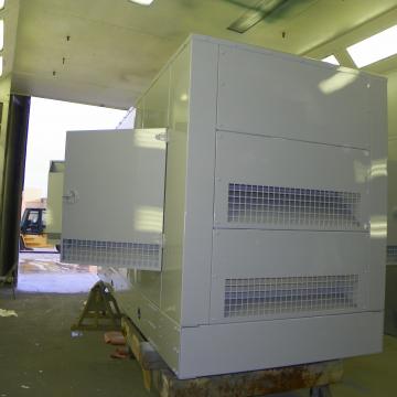 Large Generator following coating in environmentally controlled paint booth.