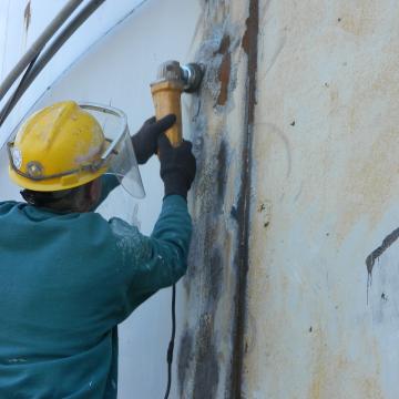 Hand-Tool Cleaning Corrosion prior to Coating Application